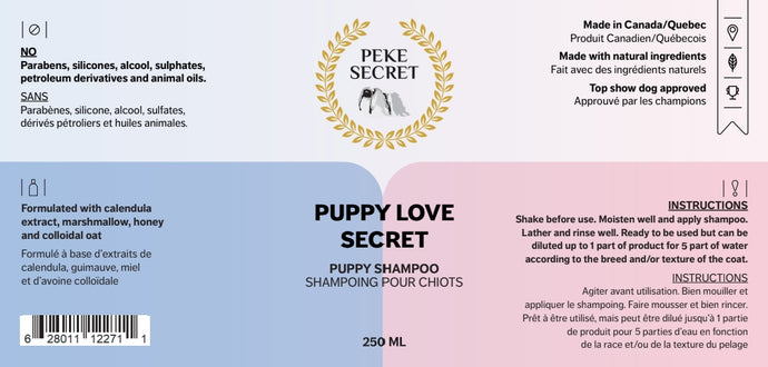Shampoing naturel PUPPY LOVE SECRET
