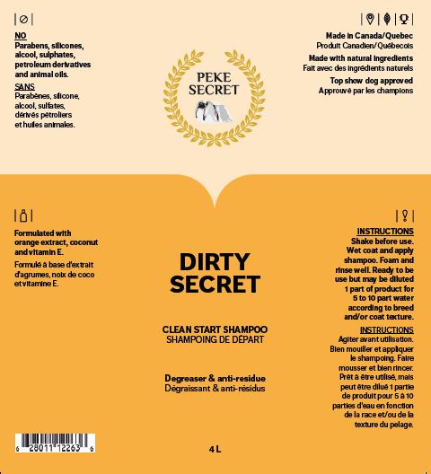 DIRTY SECRET natural shampoo for cats and dogs