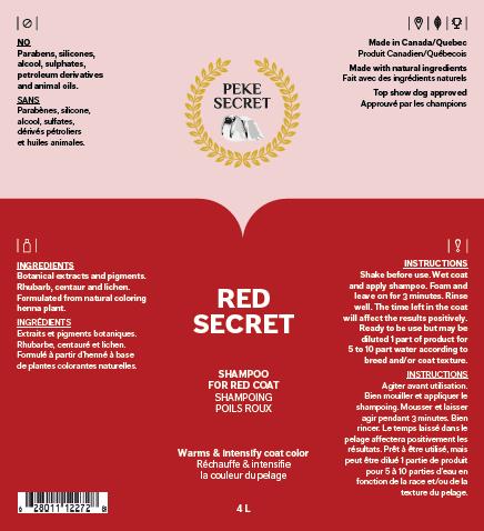 RED SECRET natural shampoo for cats and dogs