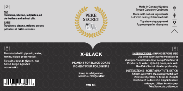 X-BLACK Pigment pour poils noir